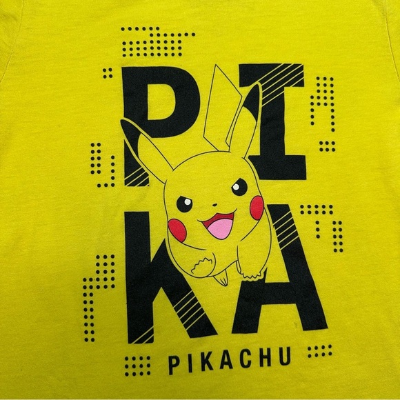 Pokémon T-Shirt Yellow & Black Size 6 - Picture 2 of 16